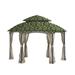 Garden Winds Replacement Canopy Top Cover for the Heritage Hexagon Gazebo -Standard 350 - Camo Green