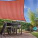 Lumaland Outdoor Sun Shade Sail with Fastening Ropes Rectangle 10 x13 Terracotta