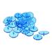 Uxcell 24mm Round Transparent Plastic Golf Ball Markers for Flat Position Mark Blue 50 Pack