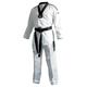 adidas Eco Fighter 3 Taekwondo Black V-Neck Sparring Uniform w/ 3 Stripes - 100% Polyester - 130