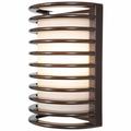 Access Lighting - Bermuda-One Light Outdoor Ribbed Bulkhead Wall Light-7 Inches