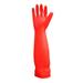 38/45cm Kitchen Clean Gloves Waterproof Long Sleeve Gloves Rubber Latex Gloves for Dishewashing Long Sleeve Gloves Rubber Latex Waterproof 38/45cm Gloves For Dishewashing S Red 45CM