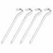 Tent Pegs - 4Pcs Aluminium Tent Stakes Pegs with Hook - 7 Hexagon Rod Stakes Nail Spike Garden Stakes Camping Pegs for Pitching Camping Tent Canopies