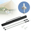 YIYIBYUS Tent Poles Adjustable Tent Support Rods Aluminum Alloy Awning Stand for Camping Hiking Picnic Telescoping Canopy Rack