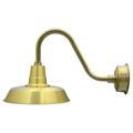 Cocoweb 14 Oldage LED Barn Light with Rustic Arm in Solid Brass