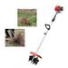 Oukaning Garden Cultivator Hand Held Tiller Cultivator Tool 42.7CC 2-Stroke Gas Engine