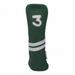 Leather Green & White Fairway Golf Head Cover