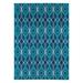 Addison Heights Highlands Geometric Diamonds Contemporary Area Rug Blue