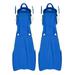 Scuba Choice Palantic Open Heel Rubber Dive Fins with Bag Blue(M)