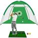 3.3x3.3 Ft Golf Net Golf Hitting Nets with Target Foldable Training Aids Practice Nets Driving Swing Chipping for Indoor Outdoor Green