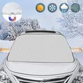 Hometimes Windshield Snow Cover Car Windshield Snow Cover with 4 Layers Protection Windshield Cover for Ice/Snow/Frost Fits Most Cars and SUV