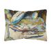 Carolines Treasures JMK1099PW1216 Big Crab Claw Blue Crab Canvas Fabric Decorative Pillow 12H x16W multicolor