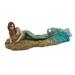 Zeckos Veronese Resin Statues Waiting by Selina Fenech Mermaid Laying On The Beach Statue 10.25 X 3.5 X 4.5 Inches Multicolored