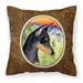 Carolines Treasures SS8425PW1414 Manchester Terrier Fabric Decorative Pillow 14Hx14W multicolor