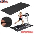 [LOW PRICE]4*2 FT Gym Exercise Treadmill Floor Mat Anti Vibration PVC Exercise Bike Equipment Mat 0.6cm Thickness Sport Mat for Home Gym Black