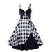 YFPWM Dress Shirts for Women Bodycon Cami Dress Cotton Sundresses Breastfeeding Dress Athletic Dress Ruffle Dress Summer Sling Bow Decorative Print Retro Panel Contrast Dress