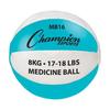 Champion Sports 17-18 lbs Leather Teal & White