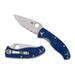 SPYDERCO C122PSBL Tenacious Lightweight Blue CPM S35VN Comb/Edge Folding Knife