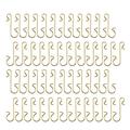 HGYCPP S-shaped Metal Hooks 50pcs for Xmas Tree Ball Pendant Hanging Ornament Hook Brackets Home Holiday Festival New Year Decoration Accessory