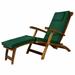 All Things Cedar 5 - Position Steamer Chair & Cushion Green