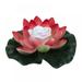 LED Waterproof Floating Lotus Light Battery Operated Color-Changing Floating Flower Light Pool Floating Light for Pond Water Fountain Hottub Wedding Decor