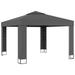 Anself Party Tent with Double Roof Outdoor Gazebo Canopy Steel Frame Sun Shade Shelter for Patio Wedding BBQ Camping Festival Events 9.8ft x 9.8ft (W x D)