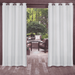 MIFXIN Outdoor Curtains for Porch Waterproof Curtains for Patio Indoor Outdoor Solid Cabana Grommet Top Blackout Curtains 1 Panel 52 in x 84 in White