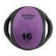 Aeromat Dual Grip Power Med Ball 9 in. Dia. 16 LB Black- Purple