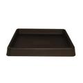 Tusco Products TRSQ12ES Square Saucer 12-Inch Espresso