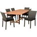 International Home Amazonia Damian 7 Piece Patio Dining Set in Brown