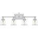 Quoizel Nicholas 4-Light Bathroom Vanity Light in Polished Chrome