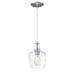 Forte Lighting - Milo - 1 Light Pendant In Classic Style-9.75 Inches Tall and