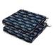 Vargottam Perfect Outdoor/Indoor Square Corner Seat Cushions Water-Resistant Lounge Chair 18.5 x 16 Home Office Patio Furniture Garden Decoration- Pack Of 2 Navy Blue|Arow