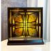 Frank Lloyd Wright Thomas Entry Ceiling Light Stained Glass Wall Desktop Plaque