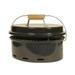 Portable 16 Inch Enamel BBQ Charcoal Outdoor Kitchen Cooking Barbecue Grills with Lid for Camping Grilling Tailgating