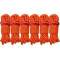 6 Pack Of 4mm Outdoor Tent Ropes Lightweight Camping Ropes With Aluminum Rope Adjuster Tension Bag For Tent Tarp Canopy Camping