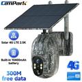 CAMPARK 4G LTE Cellular Trail Camera Wireless Solar Powered Game Camera with 360Â°Pan 90Â°Tilt 2K HD Night Vision Motion Activated Waterproof IP66 Hunting Security Camera with SIM Card NO WiFi