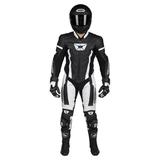 Cortech Apex RR 1-Pc Mens Leather Motorcycle Suit Black/White XL