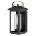 1 Light Small Outdoor Wall Lantern in Traditional-Coastal Style 6.5 inches Wide By 14 inches High-Black Finish-Led Lamping Type Bailey Street Home