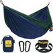 Wise Owl Outfitters Camping Hammocks Portable Hammock for Outdoor Use with Tree Straps Single Blue/Green