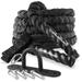 Philosophy Gym 30 Foot ExerciseBattle Rope 1.5 Inch Diameter with Cover and AnchorKit