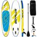 Goplus 10ft Inflatable Stand Up Paddle Board 6 Thick W/ Leash Backpack Aluminum Paddle