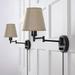 Set of 2 Plug in Wall Sconce Swing Arm Wall Lamp Vanity Wall Fixtures Light USA