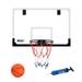 GSE Games & Sports Expert Over-the-Door Pro Basketball Hoop Set with Basketball & Pump Wall-Mounted Basketball Hoop Set for Home & Office Indoor Basketball Game (Large)