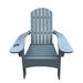 Docooler Outdoor or indoor Wood Adirondack chair with an hole to hold umbrella on the arm Gray