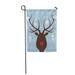 KDAGR Blue Holiday Elk of Christmas Red Heart Ball Celebration Xmas Garden Flag Decorative Flag House Banner 12x18 inch