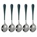 5Pcs Stainless Steel Desserts Ice Cream Coffee Stirring Spoons Kitchen Tableware