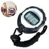 Professional Digital Stopwatch Timer Sports Stopwatch w/ Stroke or Pace Lap Split Memory Second Timing Large Backlight LCD Display Multifunctional Stopwatch for Swimming Running