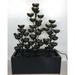 Hi-Line Gifts 42 Black and Bronze Tri Stacked Cups Fountain