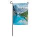 SIDONKU Blue Moraine Lake in Banff National Park Alberta Canada Colorful Garden Flag Decorative Flag House Banner 28x40 inch